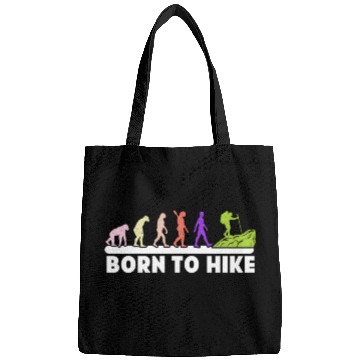 Discover Born to Hike Mountain fan Wanderlust Hikers Bags