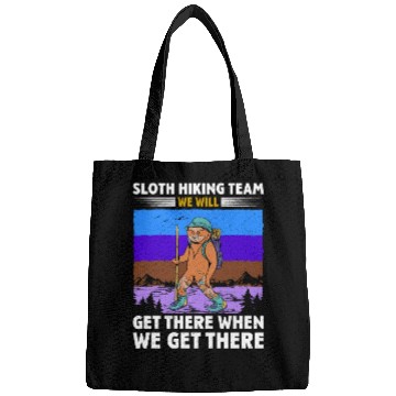 Discover Sloth Hiking Team Wanderlust funny Mountaineer Bags