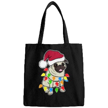 Discover Pug Santa Pug Bags