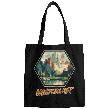 Discover Wanderlust Mountaineer Hiking Mountain love Bags