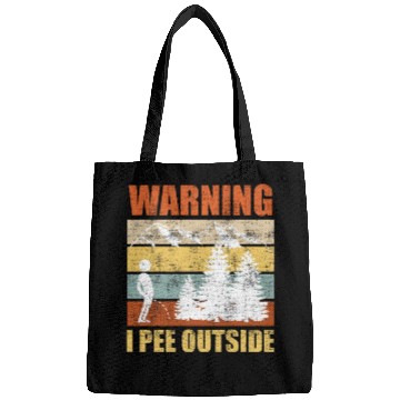 Discover Wanderlust funny I love peeing outside Bags