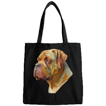 Discover Abstract AI-Generated Dogue de Bordeaux Bags