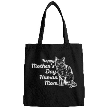 Discover Happy Mother's Day Human Mom Vintage Catfunny fami Bags