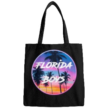 Discover Florida Boys Palm Trees Sunset Bags