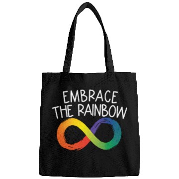 Discover Embrace The Rainbow Infinity Autism Neurodiversity Bags