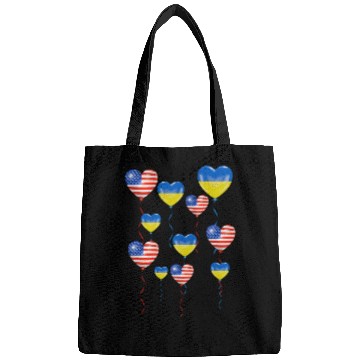 Discover US Solidarity and a heart for Ukraine Bags