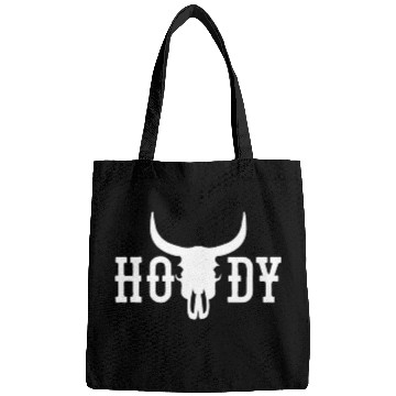 Discover Howdy Cow Skull Western Cowboy Cowgirl Rodeo Howdy Bags