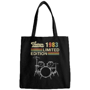 Discover Vintage 1983 Drums 40th Birthday Drummer Bags