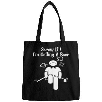 Discover Golf Beer Golfer Father Day Mother Day Bags