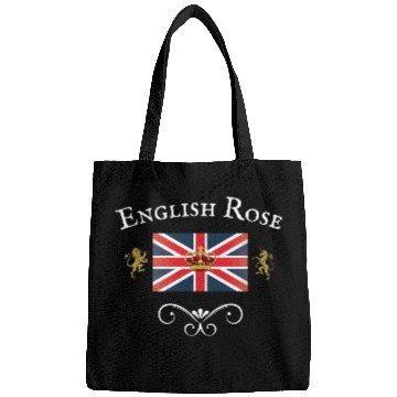 Discover English Rose Union Jack Flag England British Brita Bags