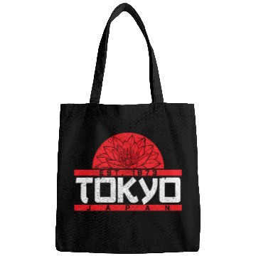 Discover Tokyo Japan Est 1873 Lotus Japanese Bags