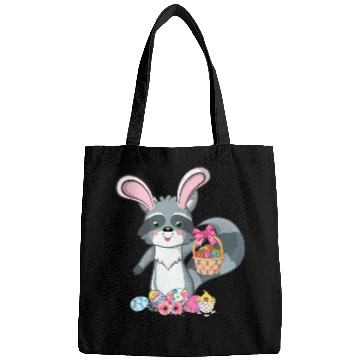 Discover Raccoon Bunny Ears Easter Eggs For Bags