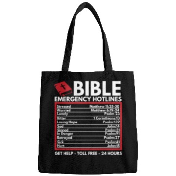 Discover Bible Emergency Numbers Christian Bible Jesus Bags