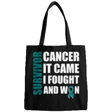 Discover Ovarian Cancer Fight Cancer Ribbon Bags