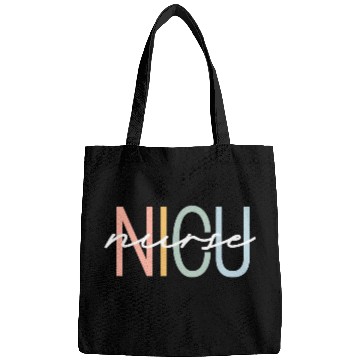 Discover Nicu Nurse Icu Neonatal Boho Rainbow Team Tiny Hum Bags