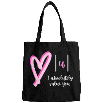 Discover I Absolutely Value You Math Teacher Valentine'S Da Bags