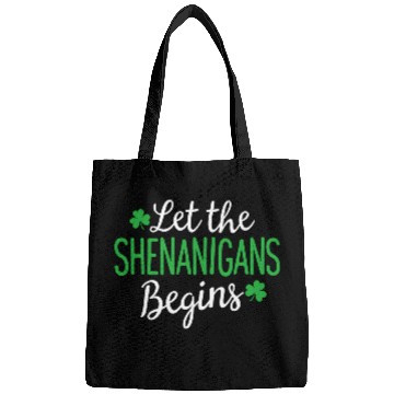 Discover Let The Shenanigans Begin St PatricDay Shamrock Bags