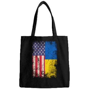 Discover Ukrainian American Flag Ukraine Usa Roots Bags