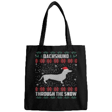 Discover Dachshund Through The Snow Ugly Bags