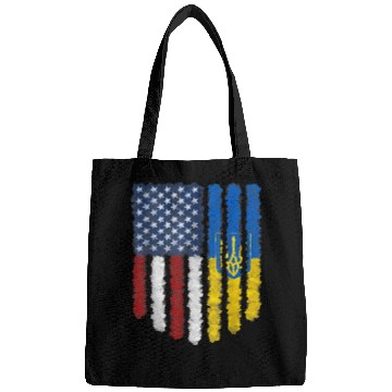 Discover Ukrainian American Flag Ukraine Usa America Roots Bags