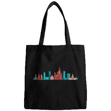 Discover Moscow Skyline Russia Red Square Russian Bags