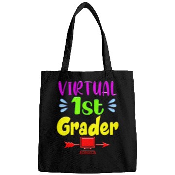 Discover Virtual 1st grader Funny Back to School 2020 Teach Bags