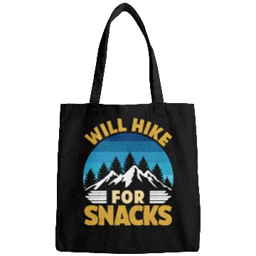 Discover Hiker funny Mountain fan will Hike for Snacks Bags
