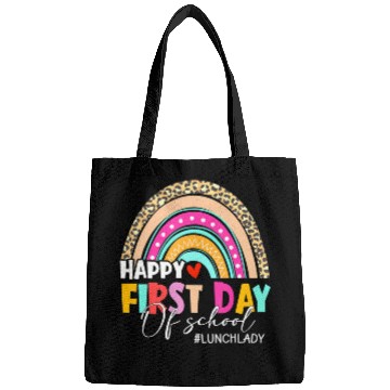 Discover Leopard Rainbow Lunch Lady Welcome Back To School Bags