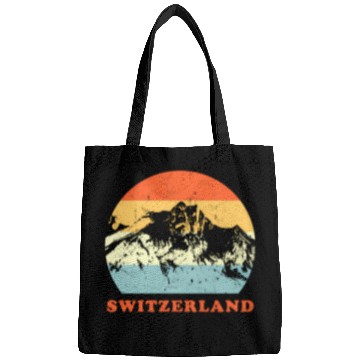 Discover Switzerland Mountain Throwback Vacation Bags