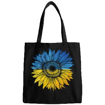 Discover Sunflower Ukraine Ukrainian Flag Stand With Ukrain Bags