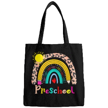 Discover Team Preschool Squad Back To School Rainbow Teache Bags