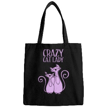 Discover Crazy Cat Lady For Cat Purple Bags