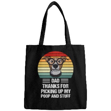 Discover Happy Father'S Day Dog Dad ThanFor Picking Up My P Bags