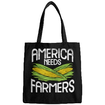 Discover America Needs Farmers Agriculture Corn Farming Bags