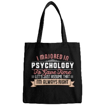 Discover Psychology Major Studen Graduation College Bags
