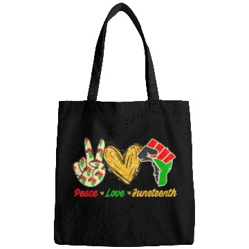 Discover Peace Love Junenth Black Pride Freedom Independenc Bags