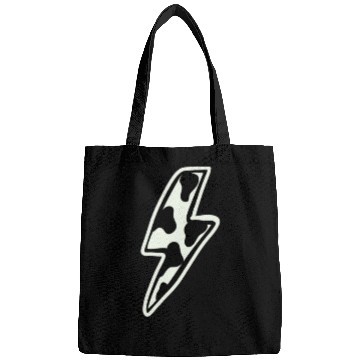 Discover Cow print lightning bolt Bags