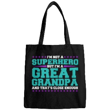 Discover Superhero Great Grandpa Bags