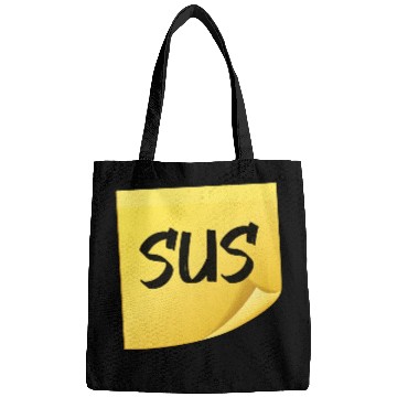 Discover Among Us SUS suspicious postit note 1 Bags