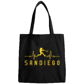 Discover San Diego Baseball Heartbeat Sd Game Day Padre Bags