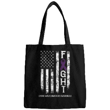 Discover Chiari Malformation Warrior Us Flag Bags