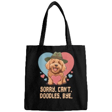 Discover Sorry Can't Doodles Bye Goldendoodle Dog Dad Bags