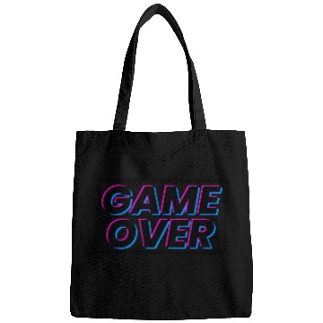 Discover Game over text gamer design 1 Bags