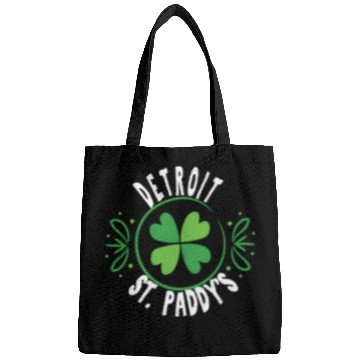 Discover Detroit St PatricDay St Paddys 313 Area Code Bags