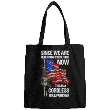 Discover Gun Cordless Hole Puncher American Flag Bags