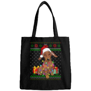 Discover Ugly Lights Dachshund Dog Bags
