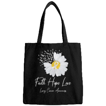 Discover White Flower Ribbon Faith Hope Love Lung Cancer Aw Bags