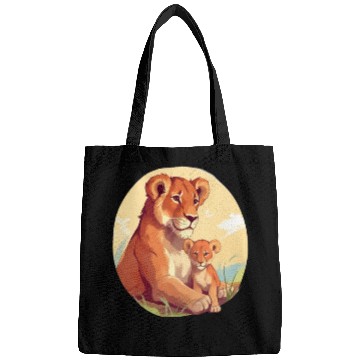 Discover Lion Cub with mother Bags