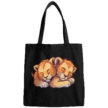 Discover Sleeping Lion Cubs Bags