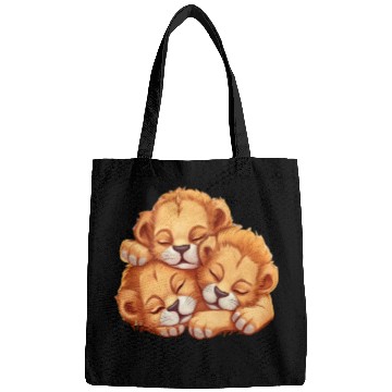 Discover Sleeping lion cubs Bags